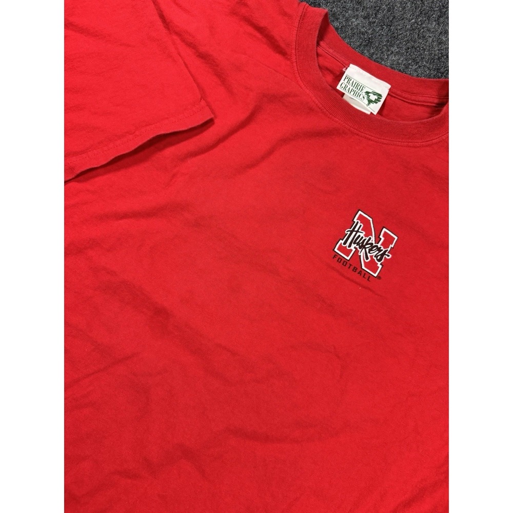 VTG 2002 Nebraska Cornhuskers Football Schedule T Shirt XXL Red Go Big Red